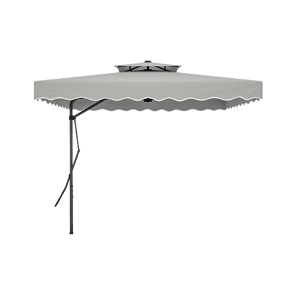 Outdoor 2.5m grey umbrella