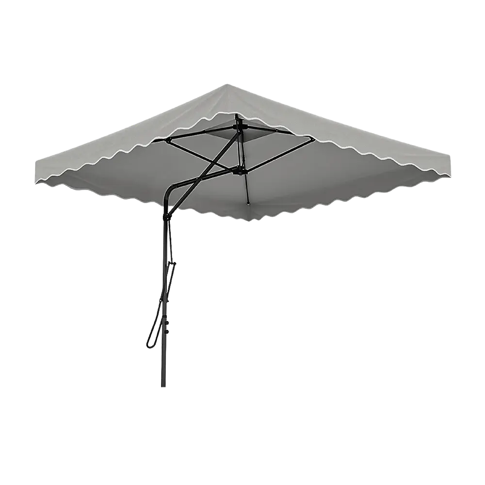 Outdoor 2.5m grey umbrella4