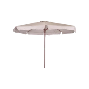 Outdoor 3m beige umbrella with rope