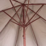 Outdoor 3m beige umbrella with rope1