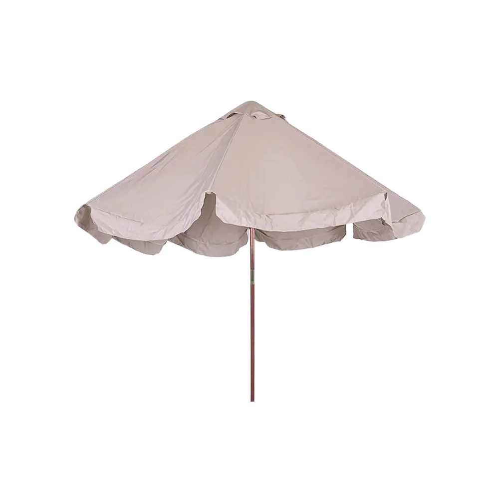 Outdoor 3m beige umbrella with rope2