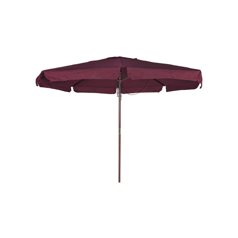 Outdoor 3m bordeaux umbrella with rope