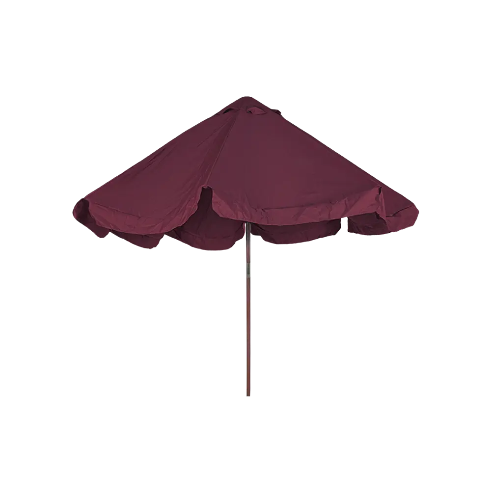 Outdoor 3m bordeaux umbrella with rope2