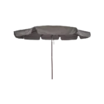 Outdoor 3m dark beige folding umbrella with rope