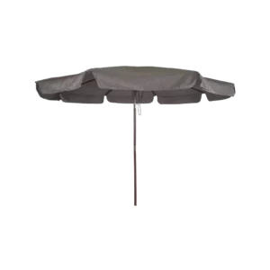 Outdoor 3m dark beige folding umbrella with rope