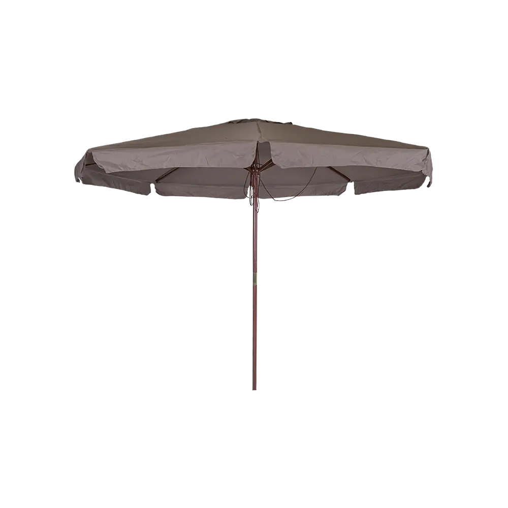 Outdoor 3m dark beige umbrella with rope