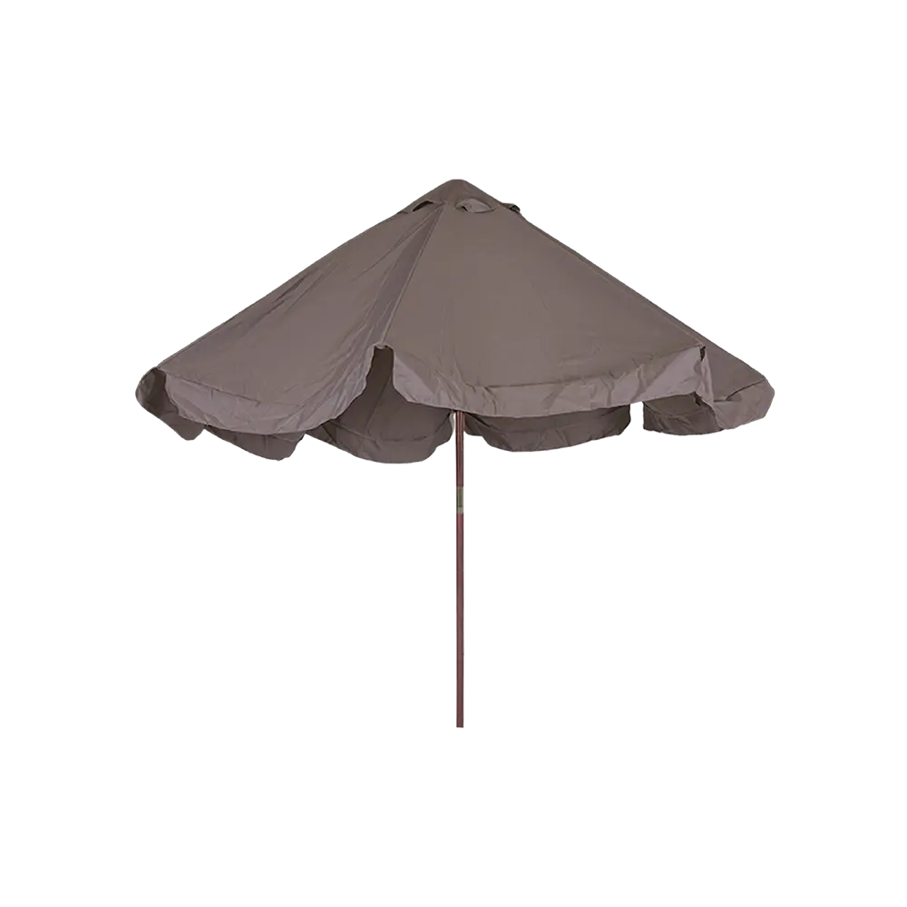 Outdoor 3m dark beige umbrella with rope2