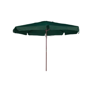 Outdoor 3m green umbrella with rope
