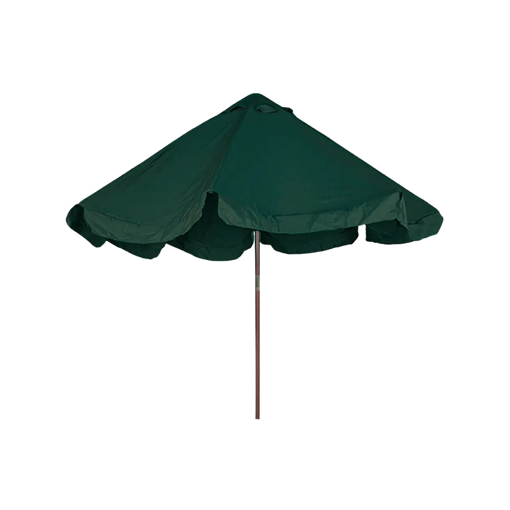 Outdoor 3m green umbrella with rope2