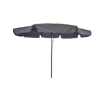 Outdoor 3m grey folding umbrella with rope