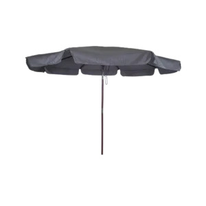 Outdoor 3m grey folding umbrella with rope