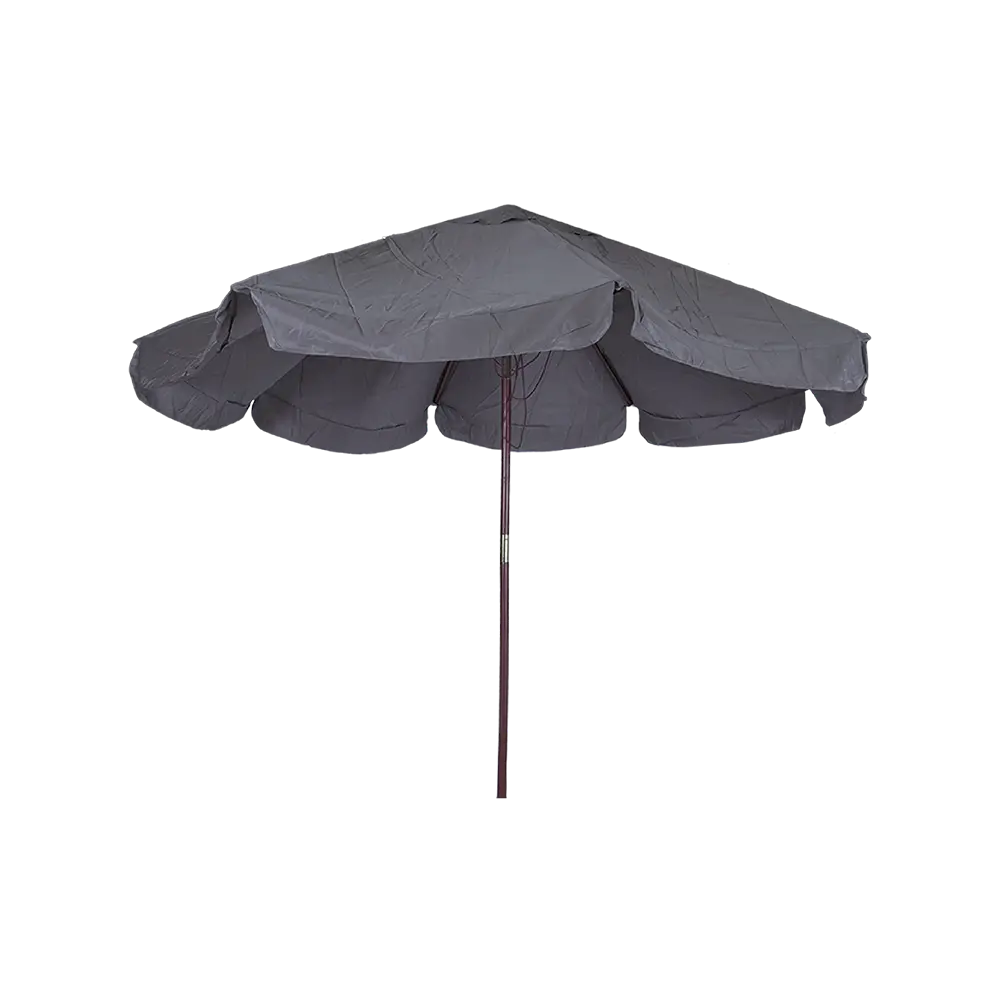Outdoor 3m grey folding umbrella with rope3