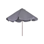 Outdoor 3m grey umbrella with rope2