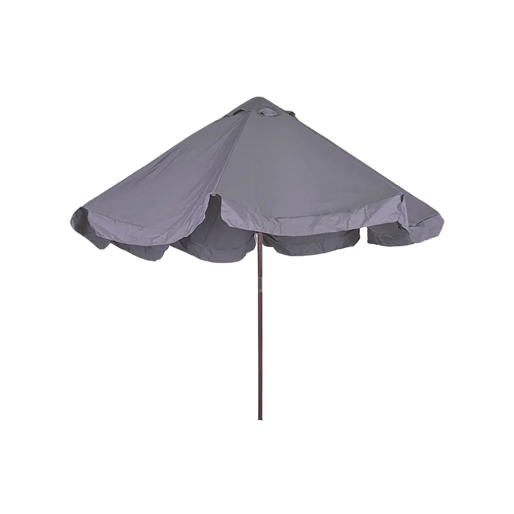 Outdoor 3m grey umbrella with rope2