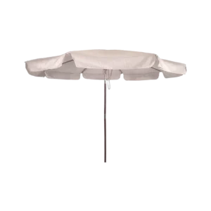 Outdoor 3m light beige folding umbrella with rope