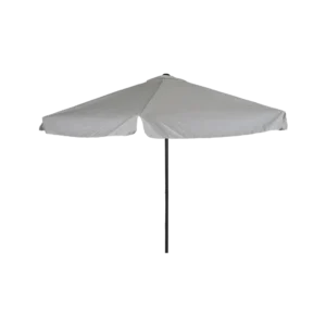 Outdoor 3m white folding umbrella with rope pulley system