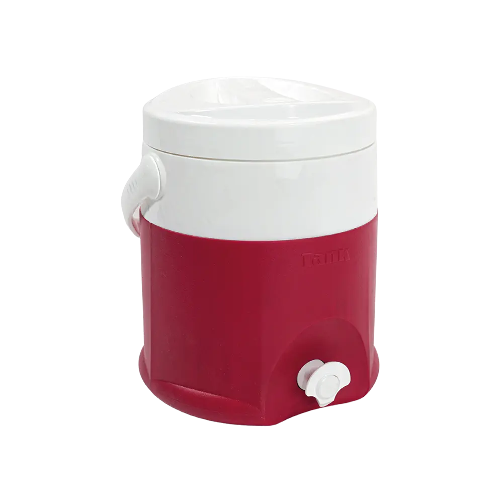 Tank 12l red cooler with tap