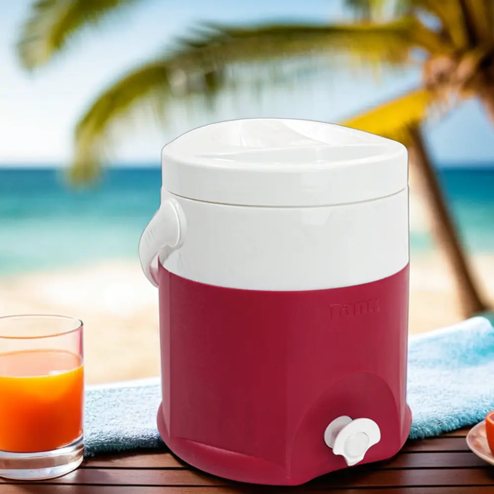 Tank 12l red cooler with tap1