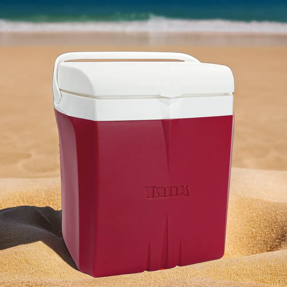 Tank 23l red cooler box1