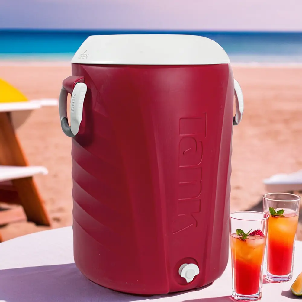 Tank 45l red cooler with tap1