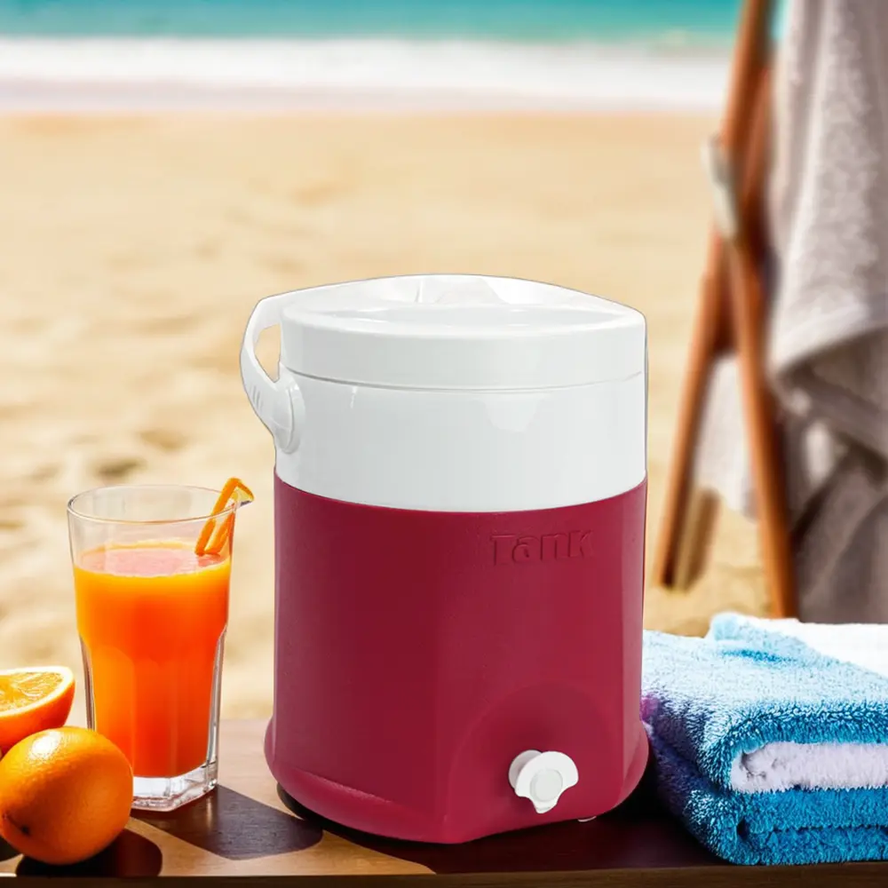 Tank 6l red cooler with tap1