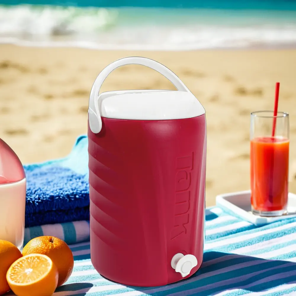 Tank 7l red cooler with tap1
