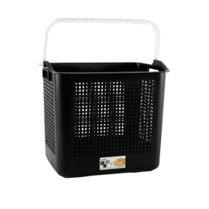 Tuffex black basket with handle1