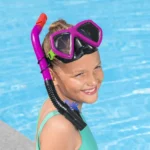 Bestway 24070 magenta dominator snorkel mask1