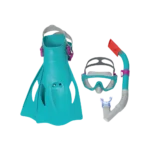 Bestway 25020 turquoise spark wave snorkel set