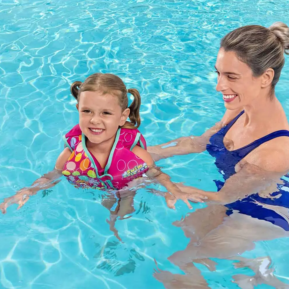 Bestway 32177 ml fuchsia fabric swim vest1