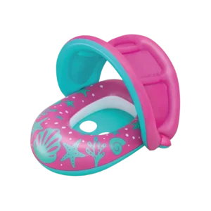 Bestway 34091 fuchsia & aqua 80x85cm baby boat with canopy