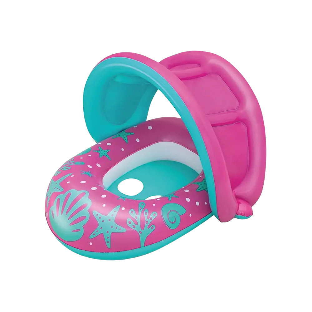 Bestway-34091-Fuchsia-&-Aqua-80x85cm-Baby-Boat-with-Canopy Bestway 34091 fuchsia & aqua 80x85cm baby boat with canopy