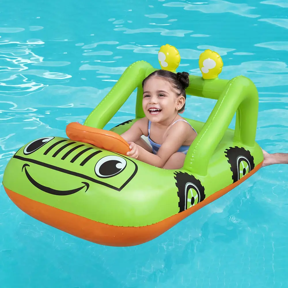 Bestway 34169 car design green baby boat1