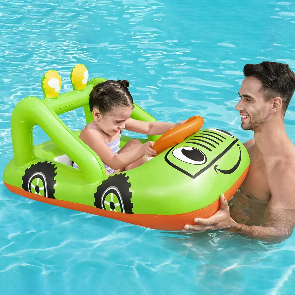 Bestway 34169 car design green baby boat2