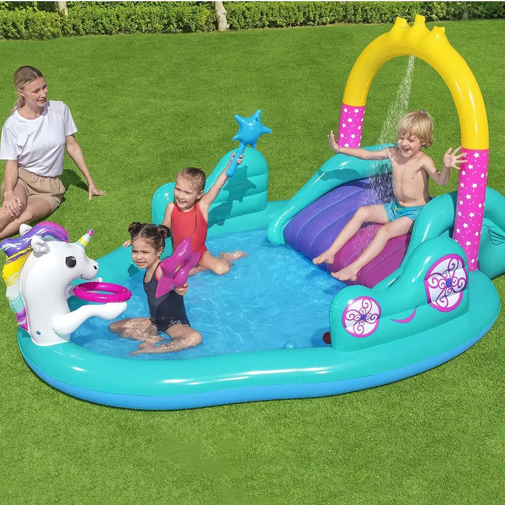 Bestway 53097 unicorn themed 274x198x137cm inflatable pool2