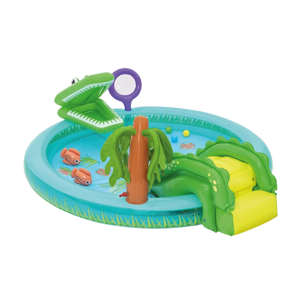 Bestway 53166 crocodile cove play center 224x181x72cm inflatable pool