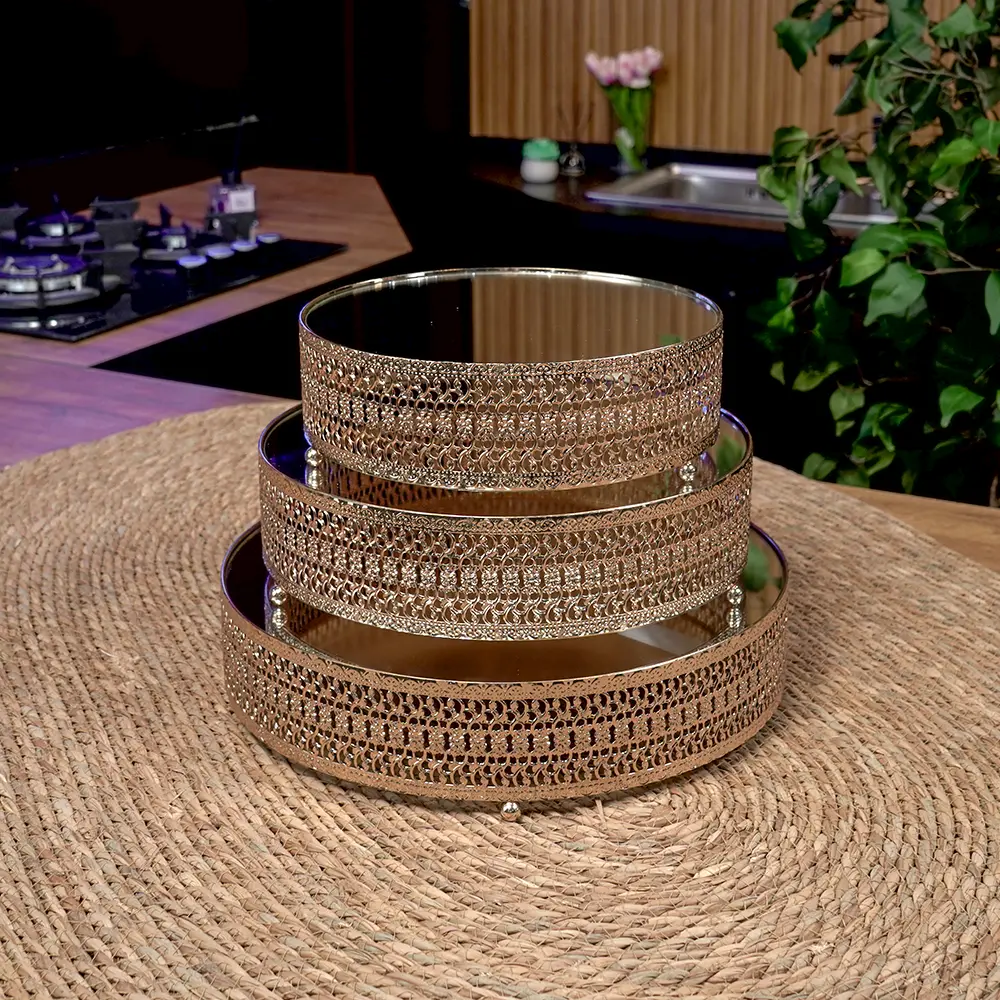 Gold-Ornate-Circular-3Pcs-Mirror-Tray-Set1 Gold ornate circular 3pcs mirror tray set1