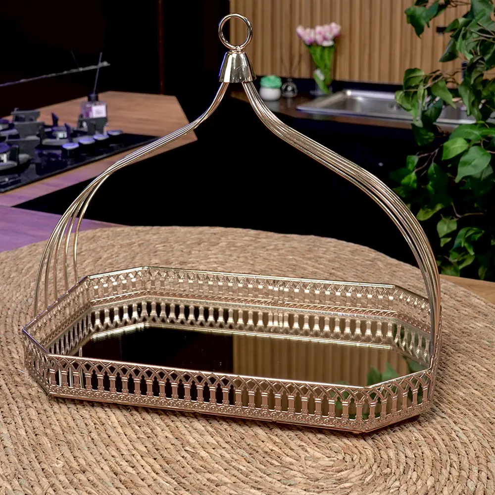Gold-Regal-30x45cm-Mirror-Tray-with-Handle1 Gold regal 30x45cm mirror tray with handle1