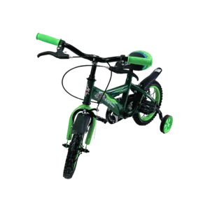 Lionbike 4 wheels 12in green & black bicycle