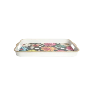 Melamine flowers design tray