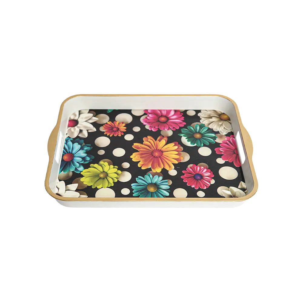 Melamine-Flowers-Design-Tray1 Melamine flowers design tray1