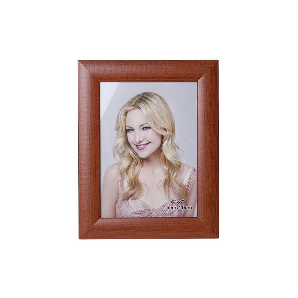 Rectangular 15x20cm brown photo frame