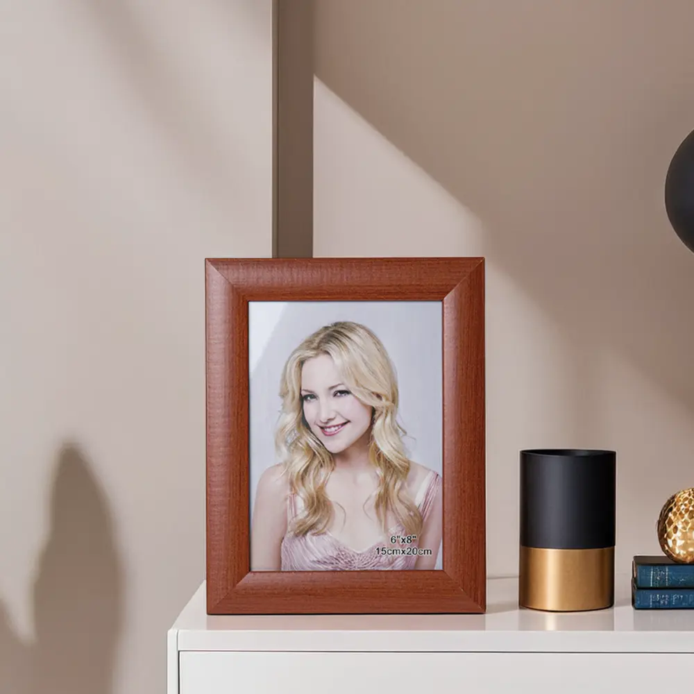 Rectangular 15x20cm brown photo frame1