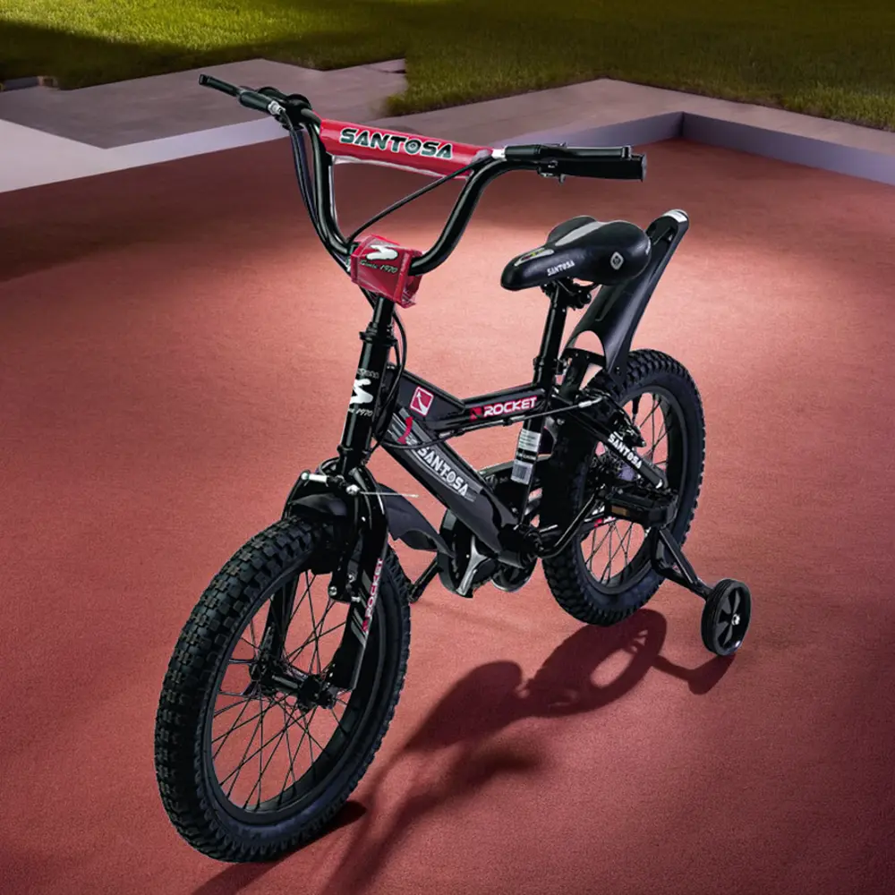 Santosa 4 wheels 16in black bicycle1
