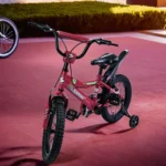 Santosa-4-Wheels-16in-Red-Bicycle1 Santosa 4 wheels 16in red bicycle1