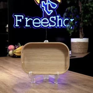 Wooden 33cm oval tray1