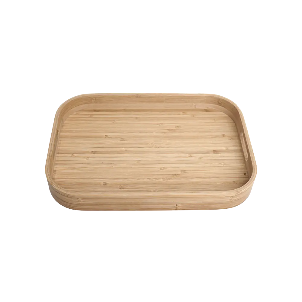 Wooden 40cm oval tray2