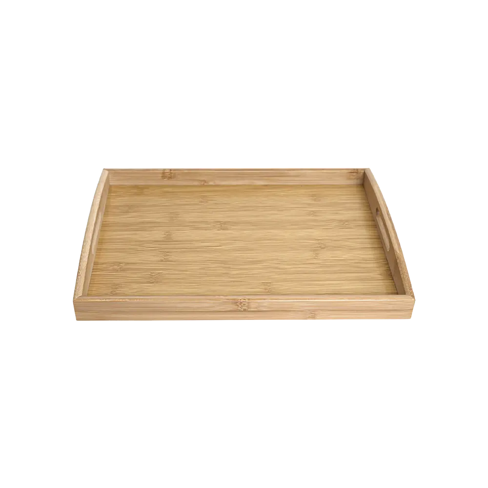 Wooden 40cm rectangular tray2