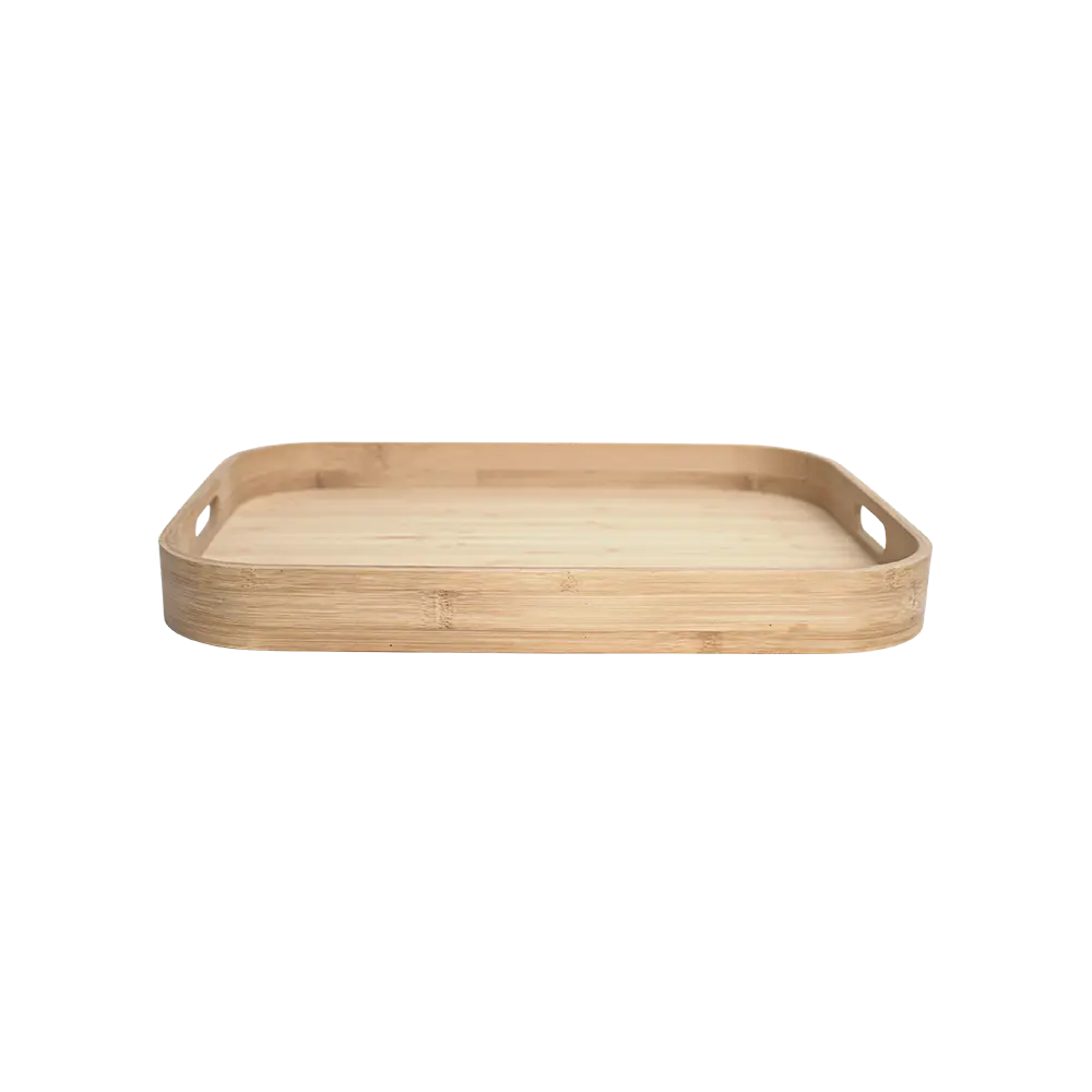 Wooden 46.5cm oval tray