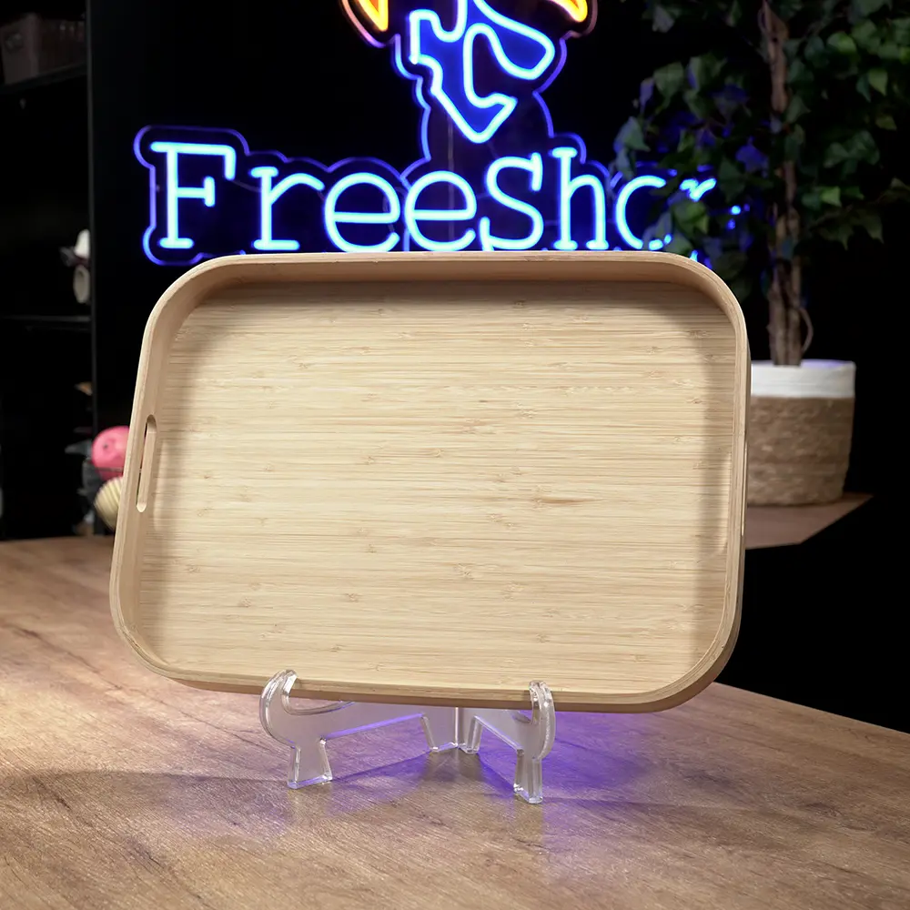 Wooden 46.5cm oval tray1